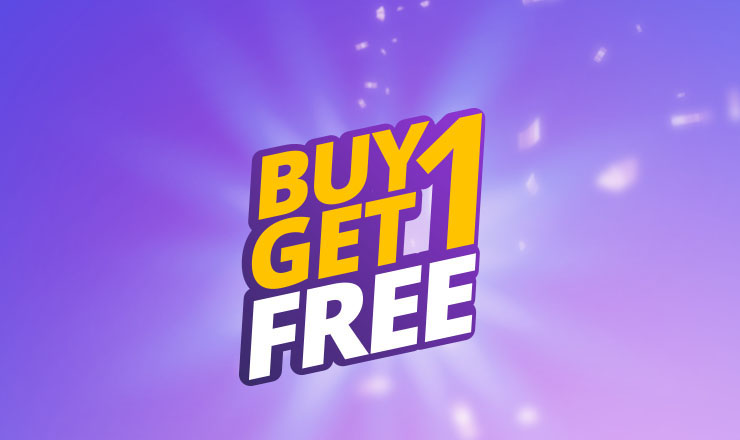 Buy 1 Get 1 Free